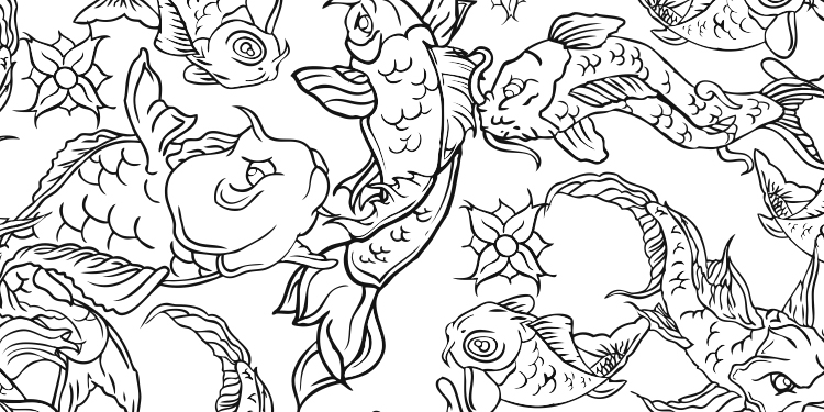 pictures of koi fish swimming csp3267988 - search stock photos Koi tattoo